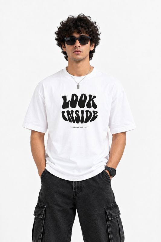 FILOSIAN Look Inside Oversized Heavyweight T-Shirt